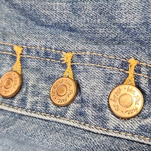 We The Free Women's Regular Distressed High Rise Blue Distressed Jeans Size 27 - Picture 4 of 8